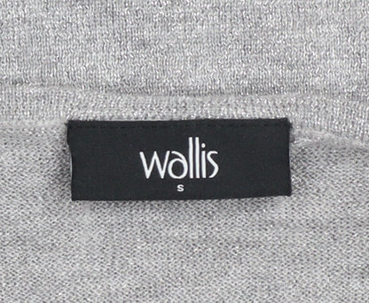 Womens UK Size S Wallis Grey Basic Blouse