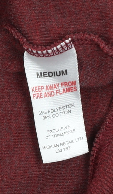 Mens UK Size M Lincoln Red Pullover Sweatshirt
