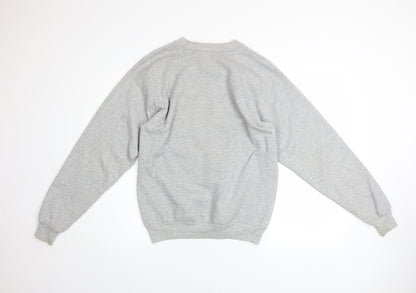 Mens UK Size S Hanes Grey Pullover Sweatshirt