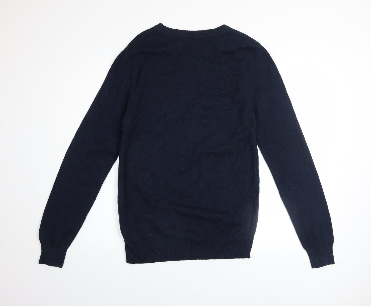 Mens UK Size S Aéropostale Blue Pullover Jumper