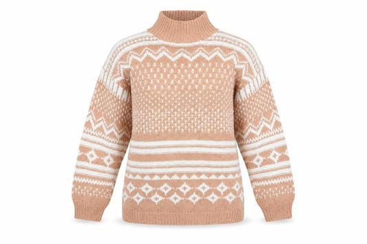 Womens UK Size M DASH Beige Pullover Jumper