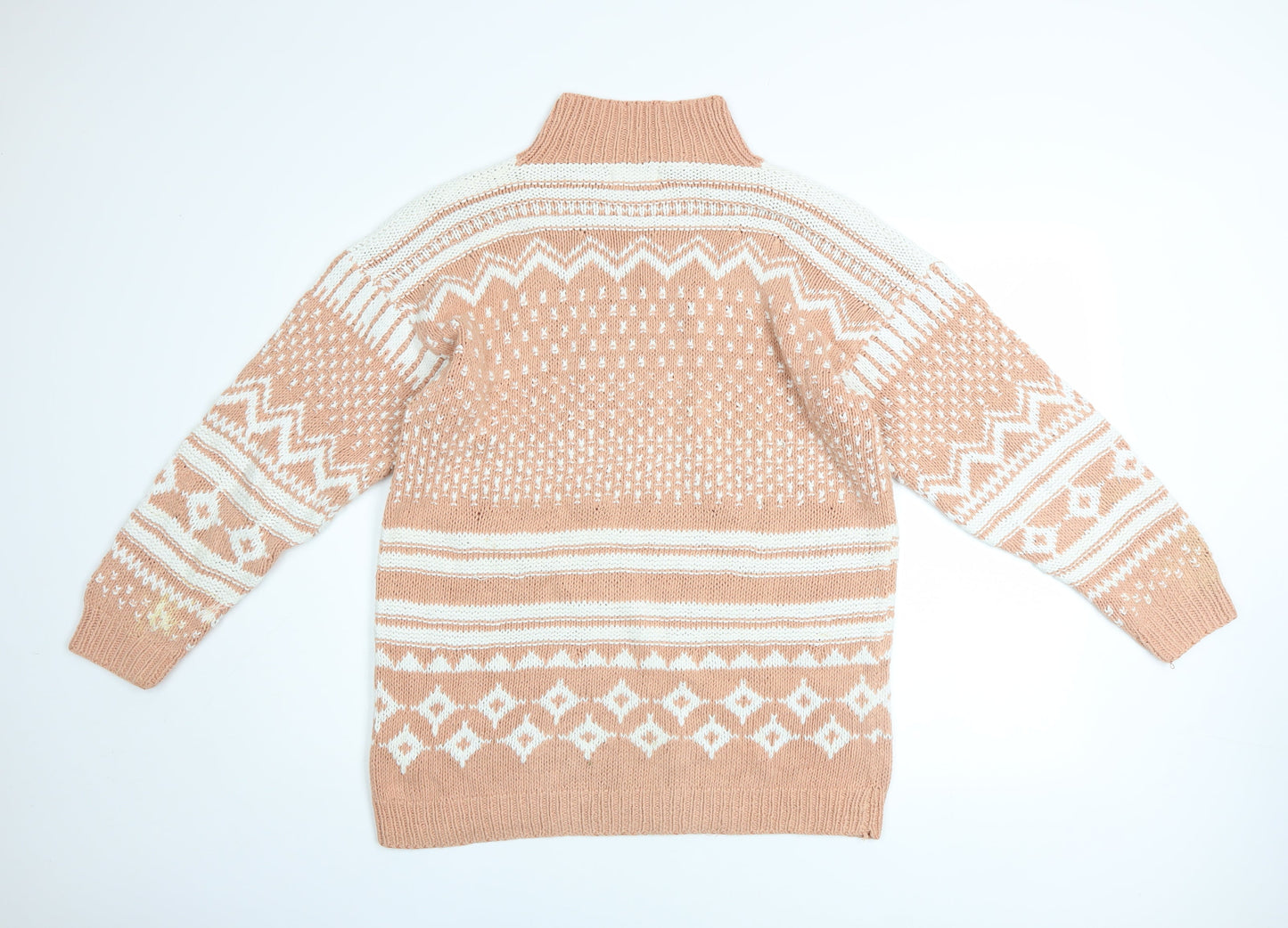 Womens UK Size M DASH Beige Pullover Jumper