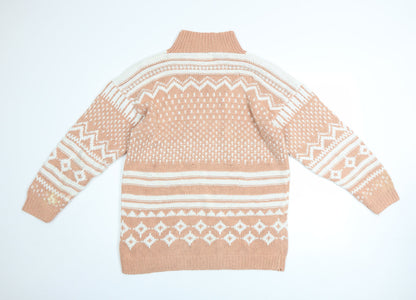 Womens UK Size M DASH Beige Pullover Jumper