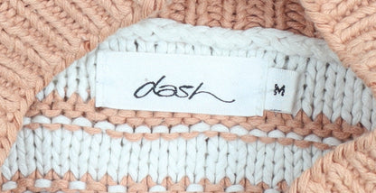 Womens UK Size M DASH Beige Pullover Jumper
