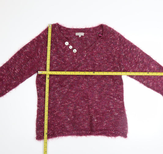 Womens UK Size L Marks and Spencer Purple Pullover Jumper