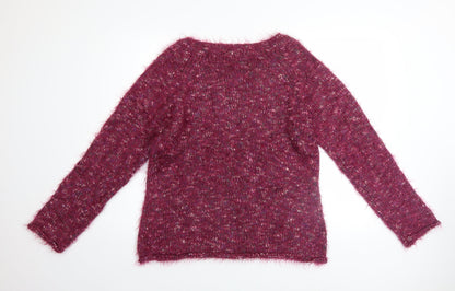 Womens UK Size L Marks and Spencer Purple Pullover Jumper