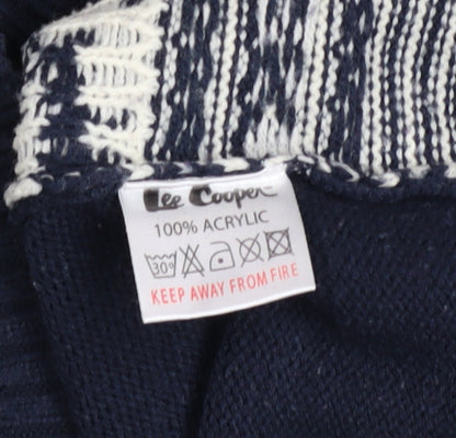 Mens UK Size L Lee Cooper Blue Pullover Jumper