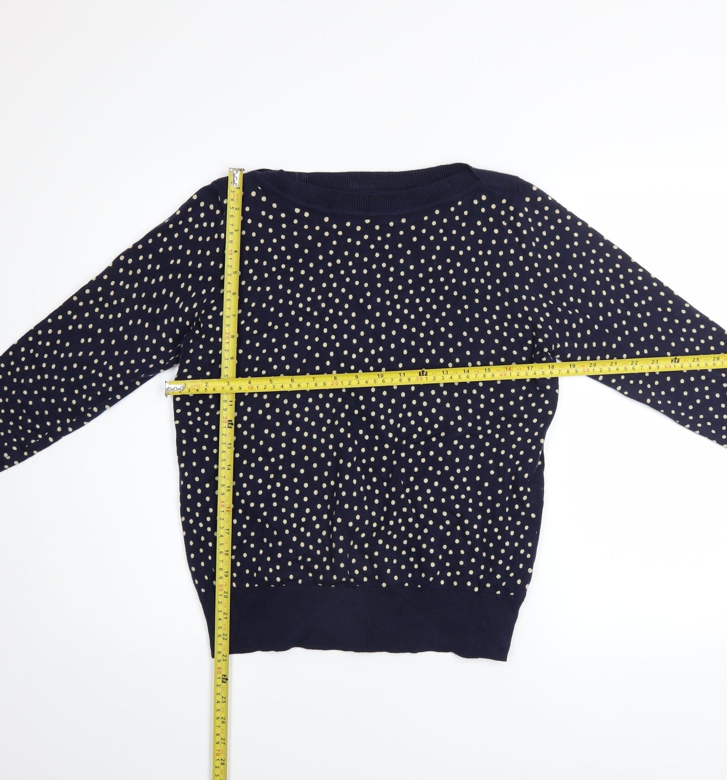 Womens UK Size 12 M&Co Blue Pullover Jumper