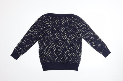 Womens UK Size 12 M&Co Blue Pullover Jumper