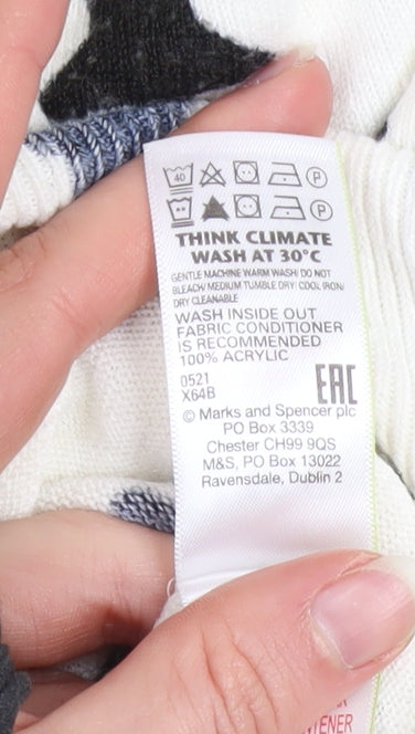 Womens UK Size 14 Marks and Spencer Ivory Pullover Jumper