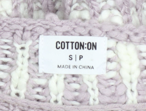 Womens UK Size S Cotton On Multicoloured Pullover Jumper