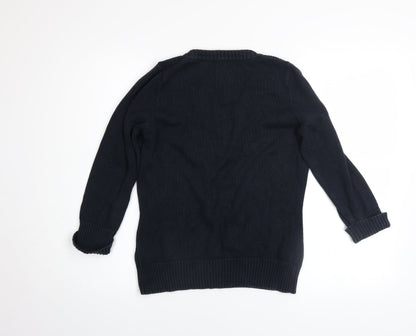Womens UK Size 14 Marks and Spencer Blue Pullover Jumper