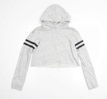Womens UK Size S Hollister Grey Pullover Hoodie