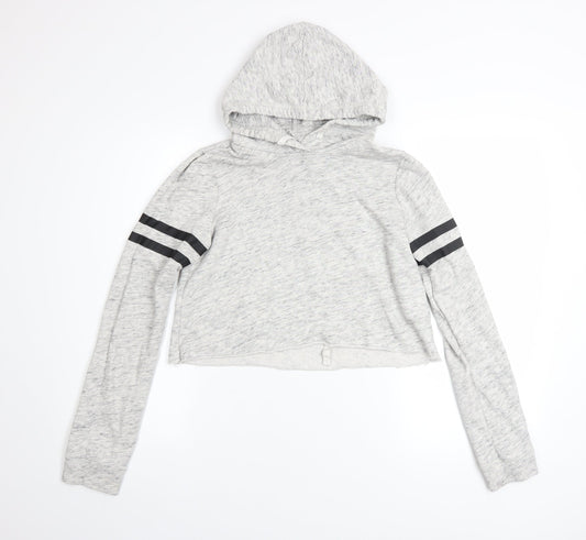 Womens UK Size S Hollister Grey Pullover Hoodie