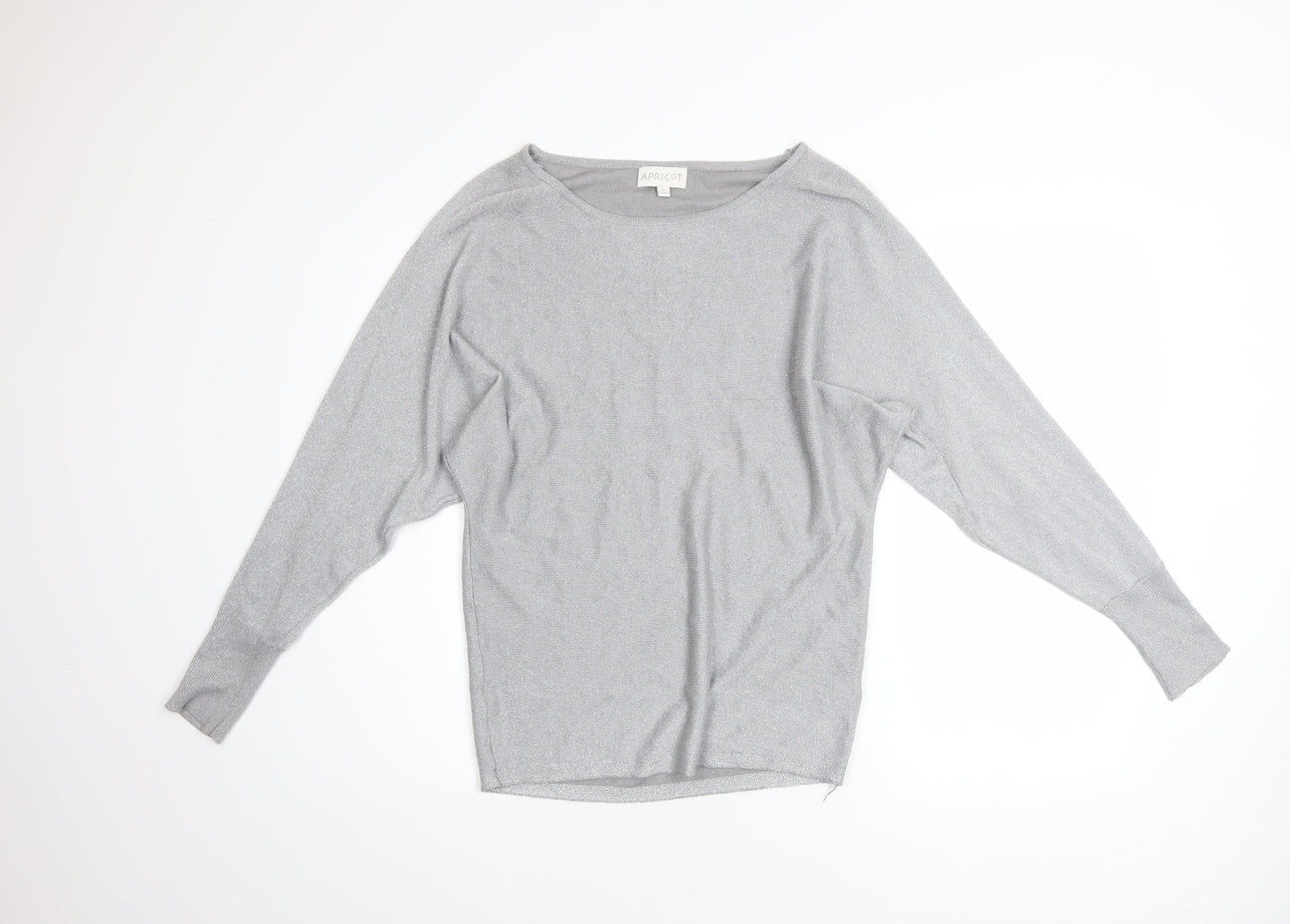Womens UK Size 8 Apricot Grey Pullover Jumper