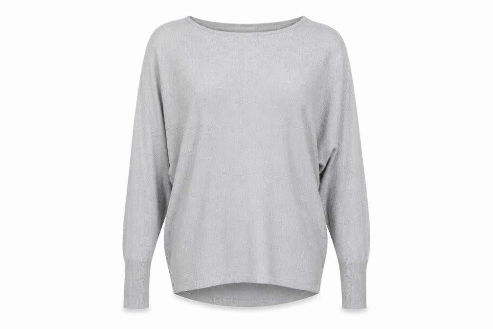 Womens UK Size 8 Apricot Grey Pullover Jumper