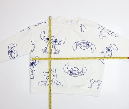 Womens UK Size L Disney White Pullover Sweatshirt