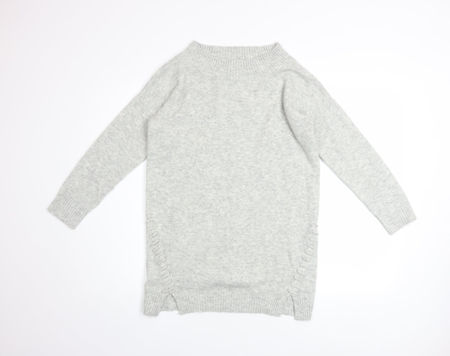 Womens UK Size 10 Miss Selfridge Grey Pullover Jumper