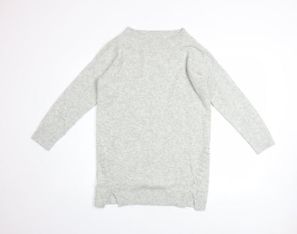 Womens UK Size 10 Miss Selfridge Grey Pullover Jumper
