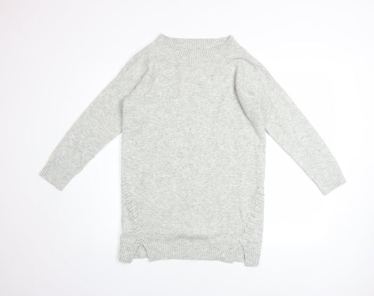 Womens UK Size 10 Miss Selfridge Grey Pullover Jumper