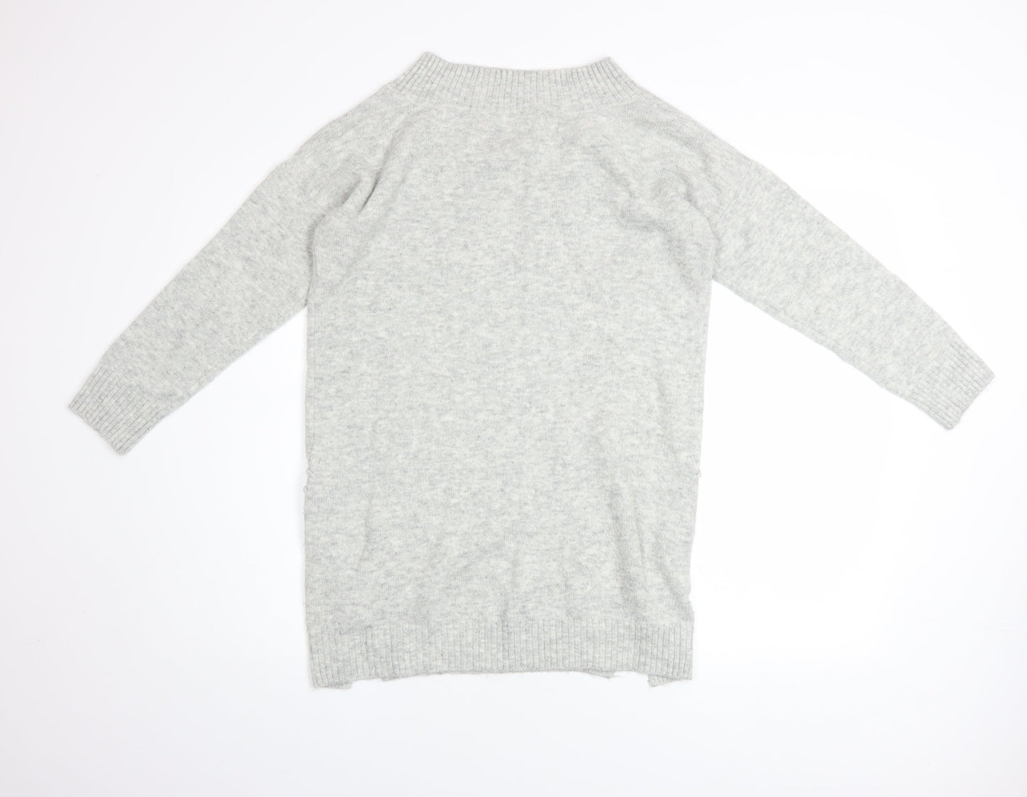 Womens UK Size 10 Miss Selfridge Grey Pullover Jumper