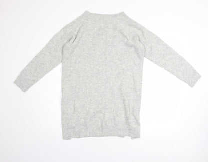 Womens UK Size 10 Miss Selfridge Grey Pullover Jumper
