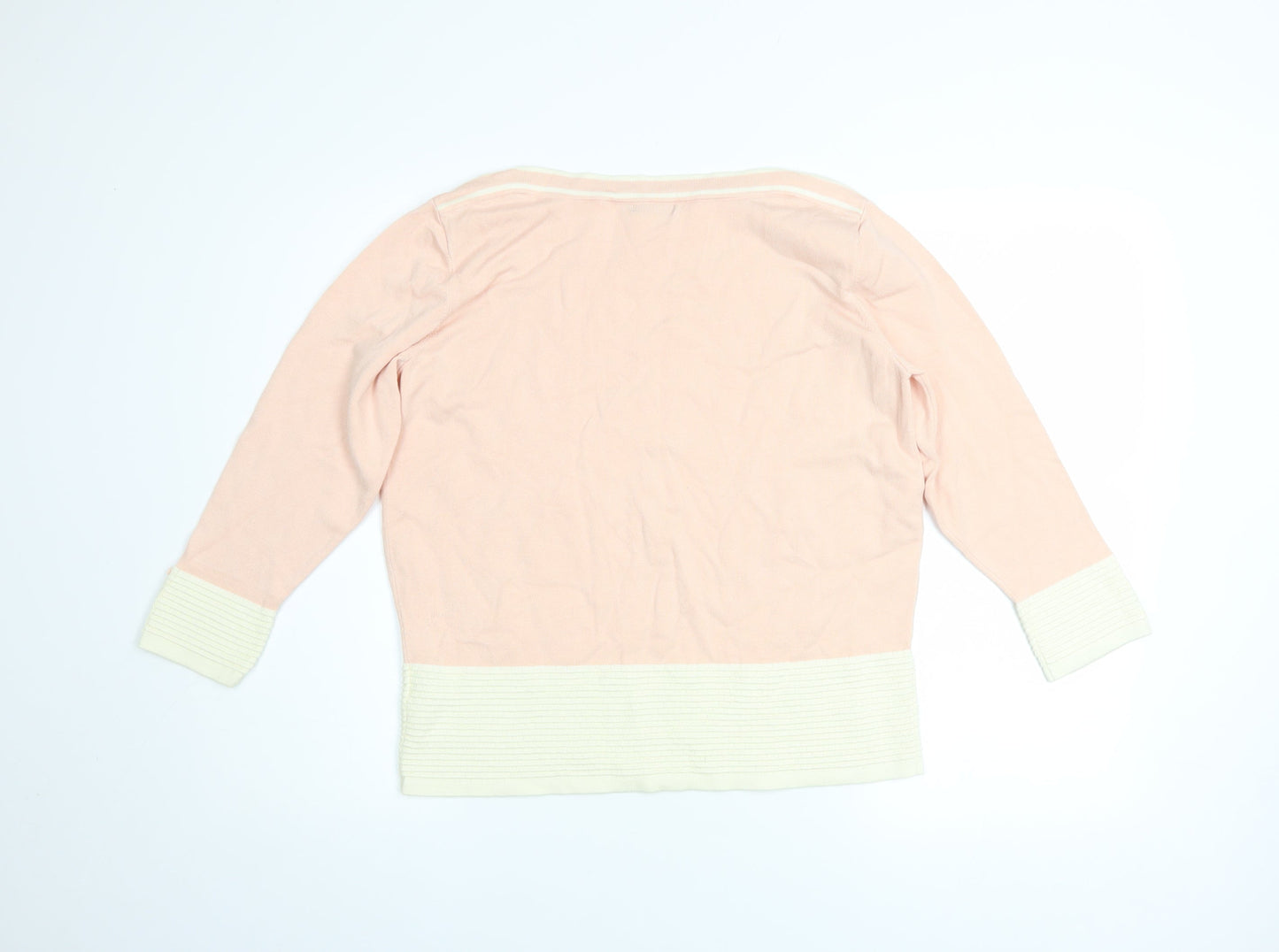 Womens UK Size 18 Roman Pink Pullover Jumper