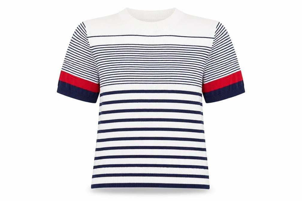 Womens UK Size 4 Pop England Multicoloured Basic T-Shirt
