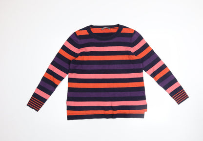 Womens UK Size M Oasis Multicoloured Pullover Jumper