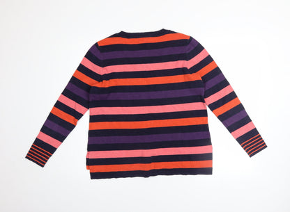 Womens UK Size M Oasis Multicoloured Pullover Jumper