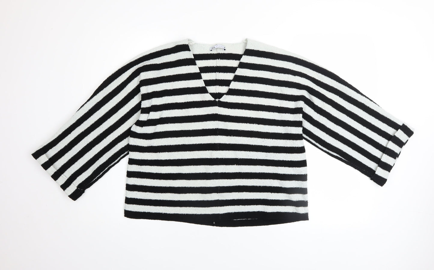 Womens UK Size 8 Zara Black Pullover Jumper