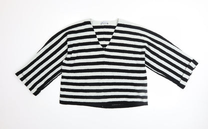 Womens UK Size 8 Zara Black Pullover Jumper