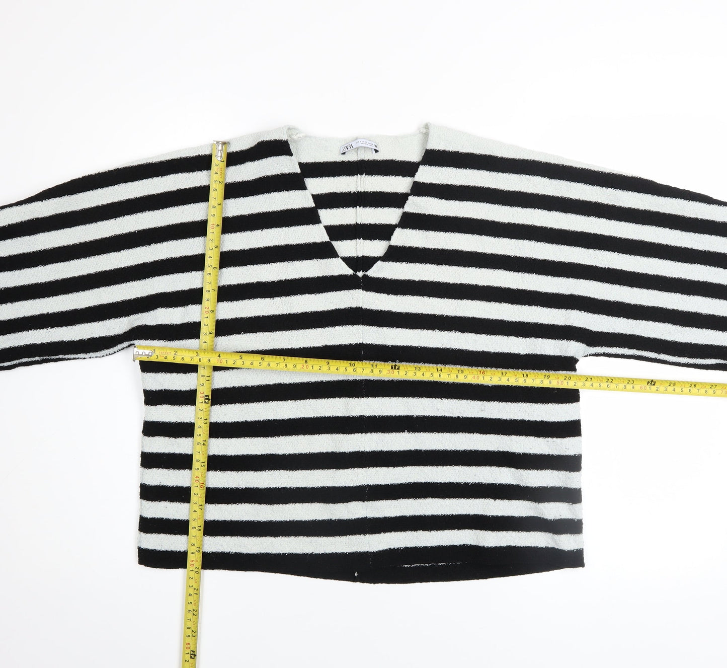 Womens UK Size 8 Zara Black Pullover Jumper