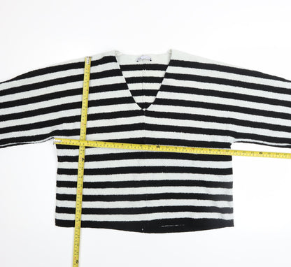 Womens UK Size 8 Zara Black Pullover Jumper
