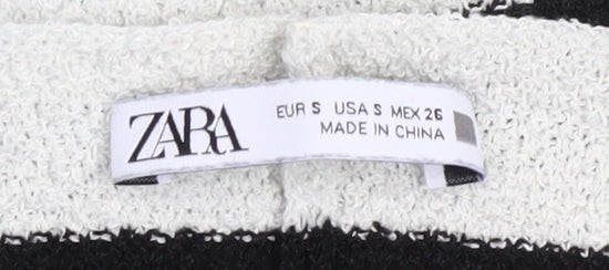 Womens UK Size 8 Zara Black Pullover Jumper