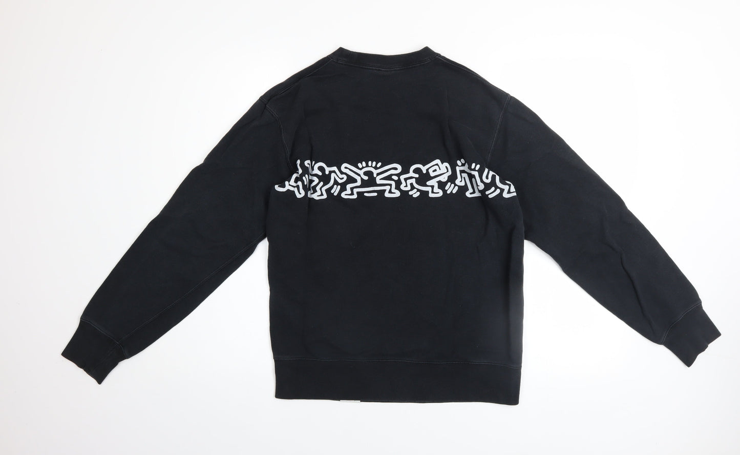 Mens UK Size S Uniqlo Black Pullover Sweatshirt