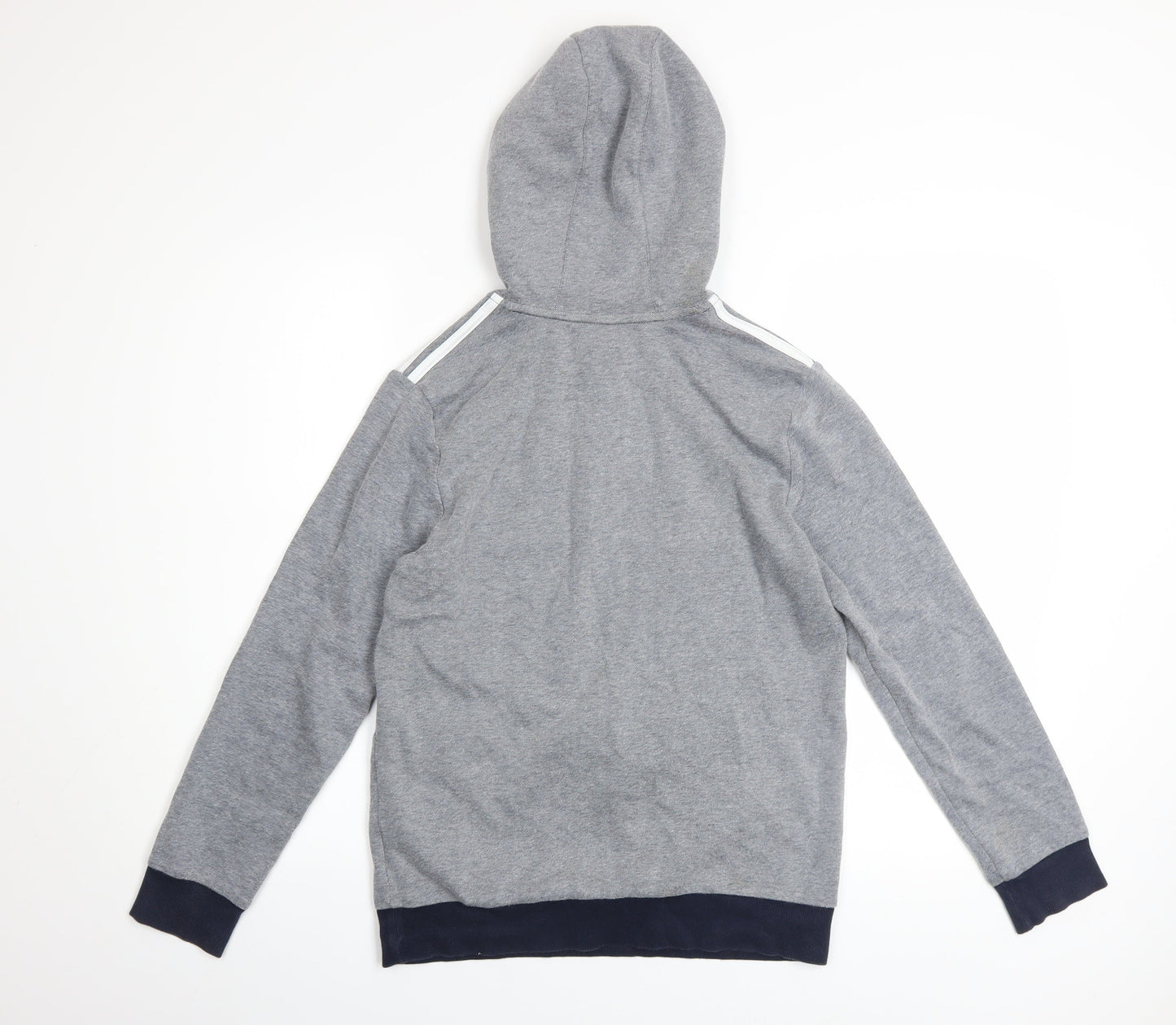 Boys UK Size 13-14 Years adidas Grey Half Zip Hoodie