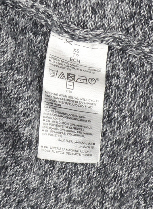 Womens UK Size XS Old Navy Grey Cardigan Jumper