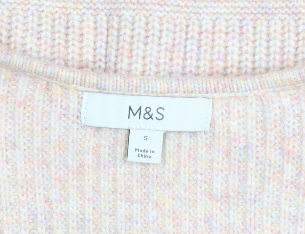 Womens UK Size S Marks and Spencer Beige Pullover Jumper