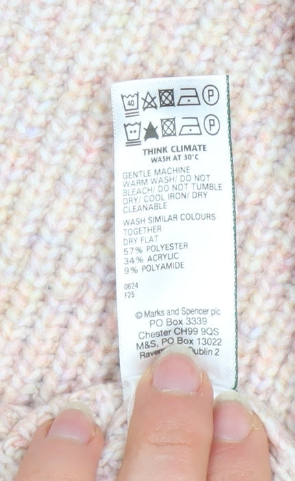 Womens UK Size S Marks and Spencer Beige Pullover Jumper