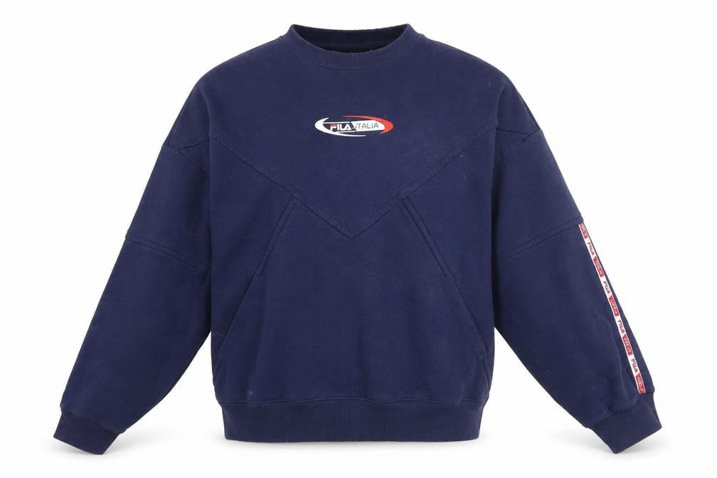 Mens UK Size XS FILA Blue Pullover Sweatshirt
