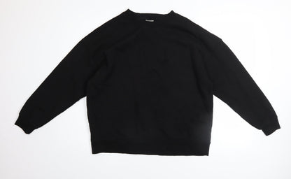 Womens UK Size 12 Pull&Bear Black Pullover Sweatshirt