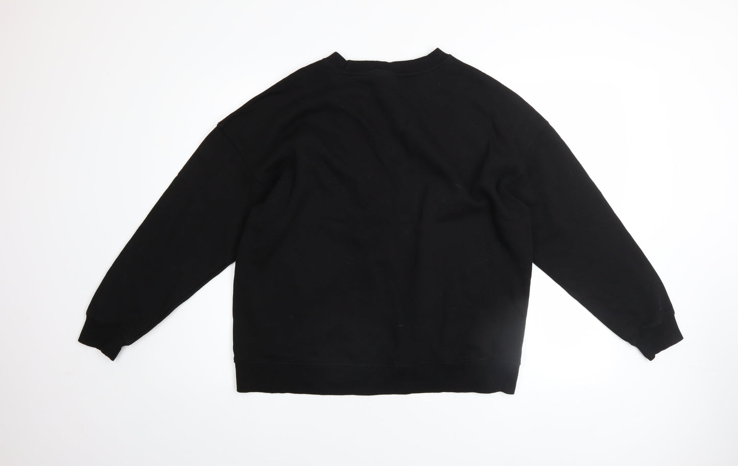 Womens UK Size 12 Pull&Bear Black Pullover Sweatshirt