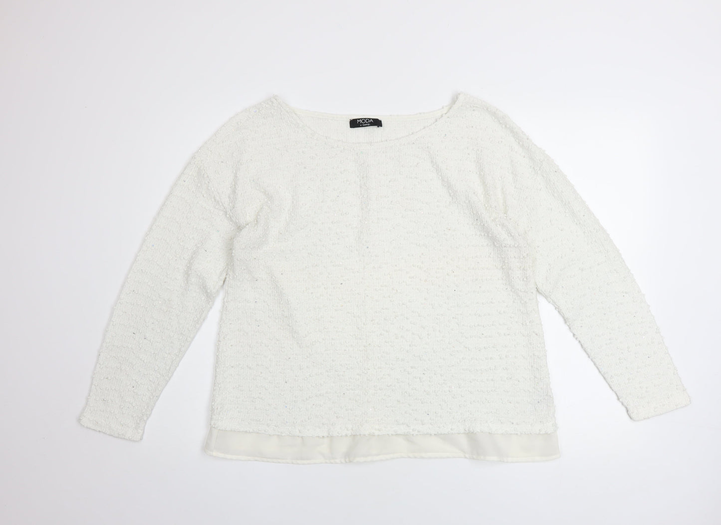 Womens UK Size 16 George Ivory Pullover Jumper