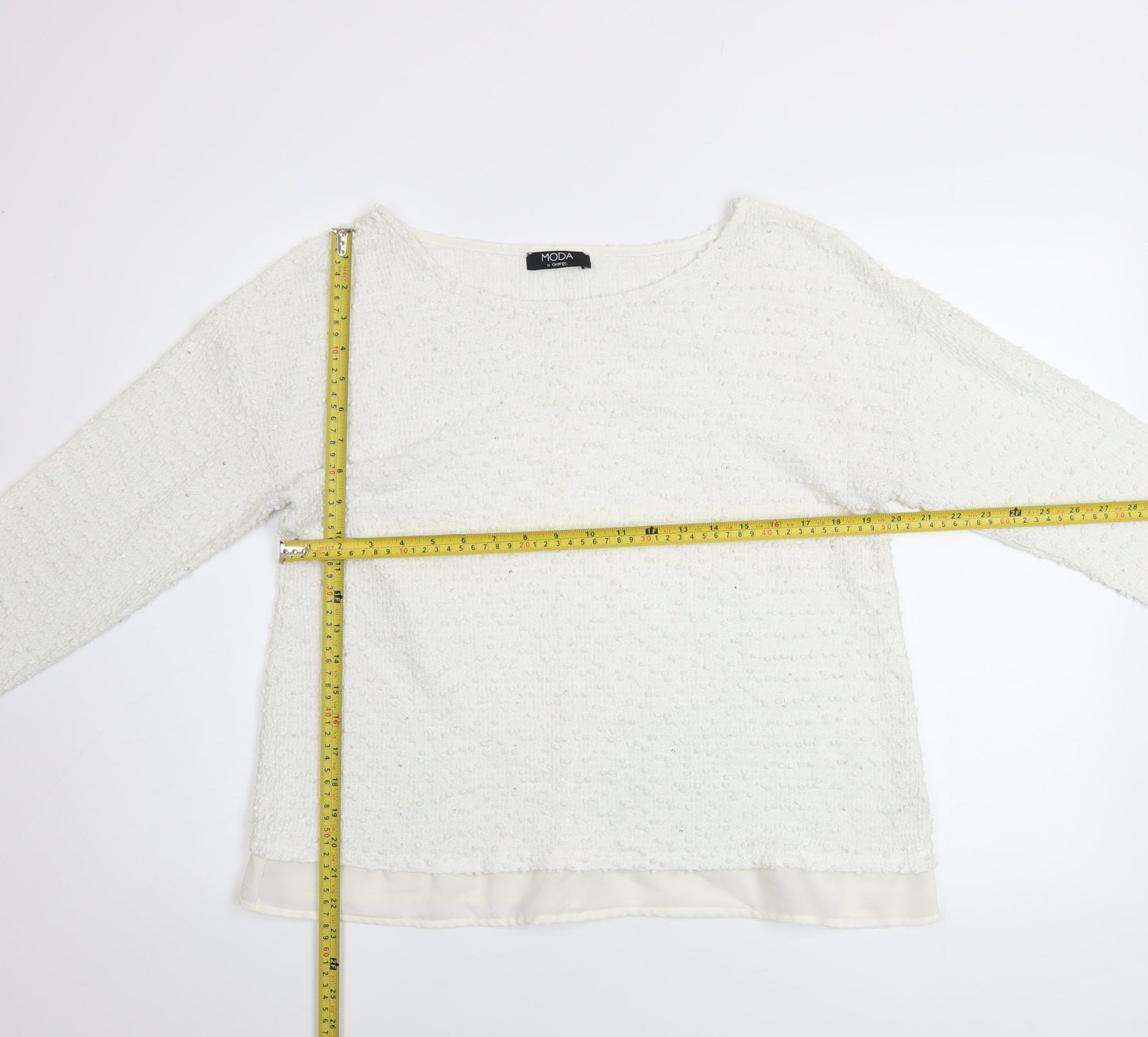 Womens UK Size 16 George Ivory Pullover Jumper