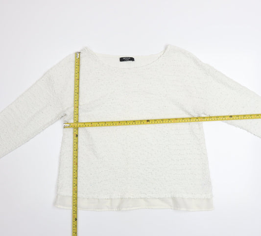 Womens UK Size 16 George Ivory Pullover Jumper