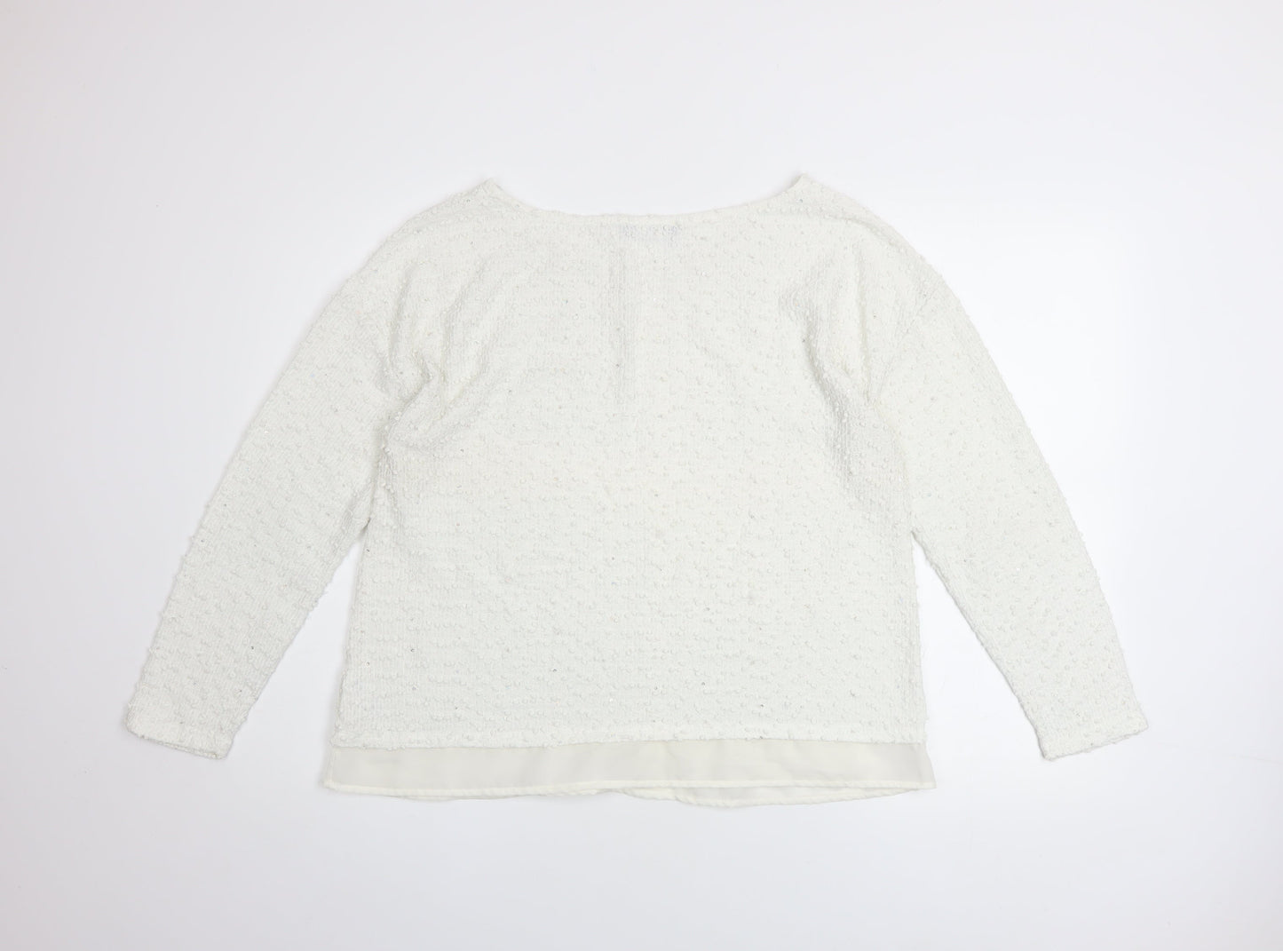 Womens UK Size 16 George Ivory Pullover Jumper