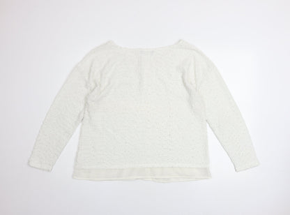 Womens UK Size 16 George Ivory Pullover Jumper