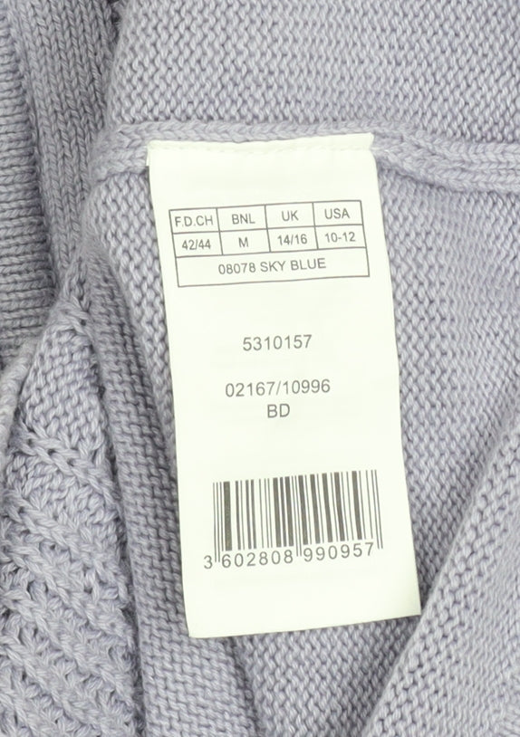 Womens UK Size 14/16 Damart Blue Basic Jacket