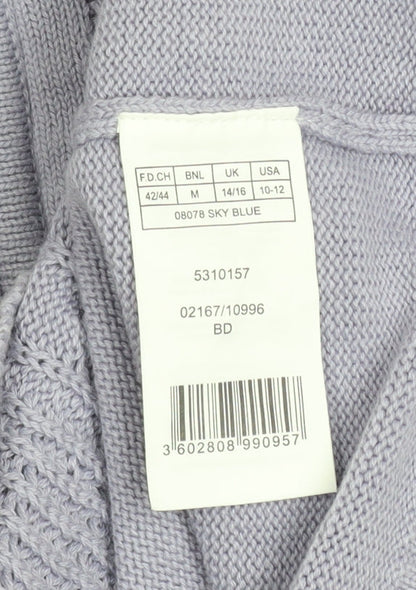 Womens UK Size 14/16 Damart Blue Basic Jacket